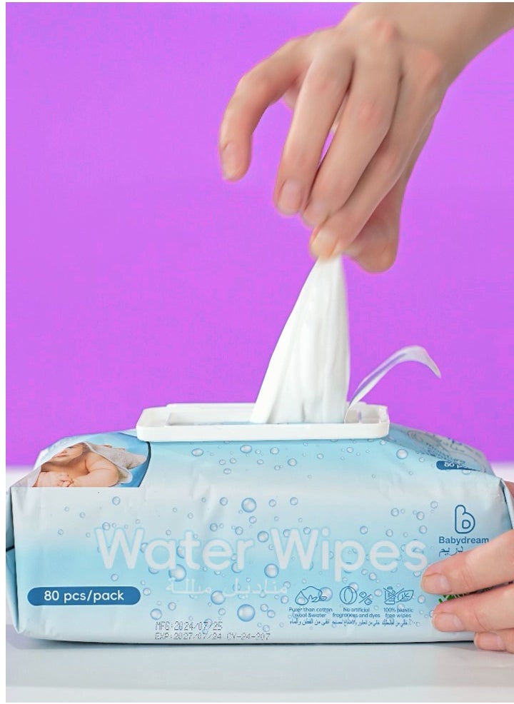 Water Wipes with lid 80pcs 3+1free pack 320pcs - pzsku/Z10D460BB640BF9132342Z/45/_/1729415051/c9fd1763-2de3-45fe-89c3-dbceba0c9b67