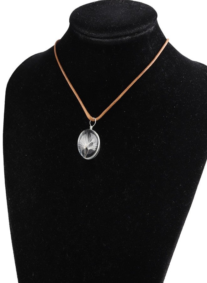 FEELMEM Dandelion Wishes Jewelry Dandelion Seed Pendant Necklace Good Luck Gift New Beginnings Gift - Image 3