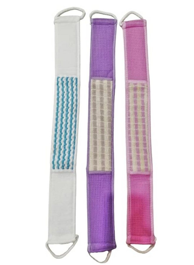 في أر تي فرشاة استحمام VRT لتقشير الظهر وتنظيف البشرة بعمق أثناء الاستحمام والتدليك للرجال والنساء، فرشاة استحمام مزدوجة الجوانب، عبوة من قطعتين - Image 2