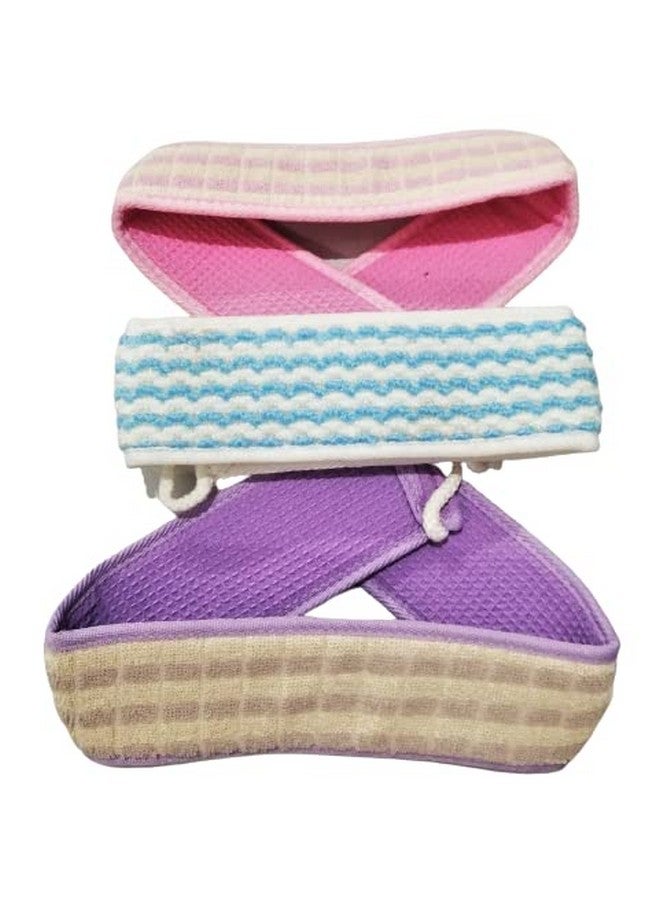 في أر تي فرشاة استحمام VRT لتقشير الظهر وتنظيف البشرة بعمق أثناء الاستحمام والتدليك للرجال والنساء، فرشاة استحمام مزدوجة الجوانب، عبوة من قطعتين - Image 1