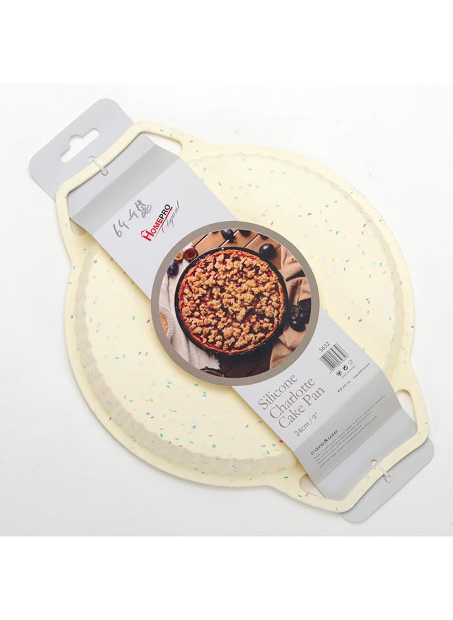 Home Pro - Home Pro Silicone Charlotte Cake Pan 9 White - Image 1