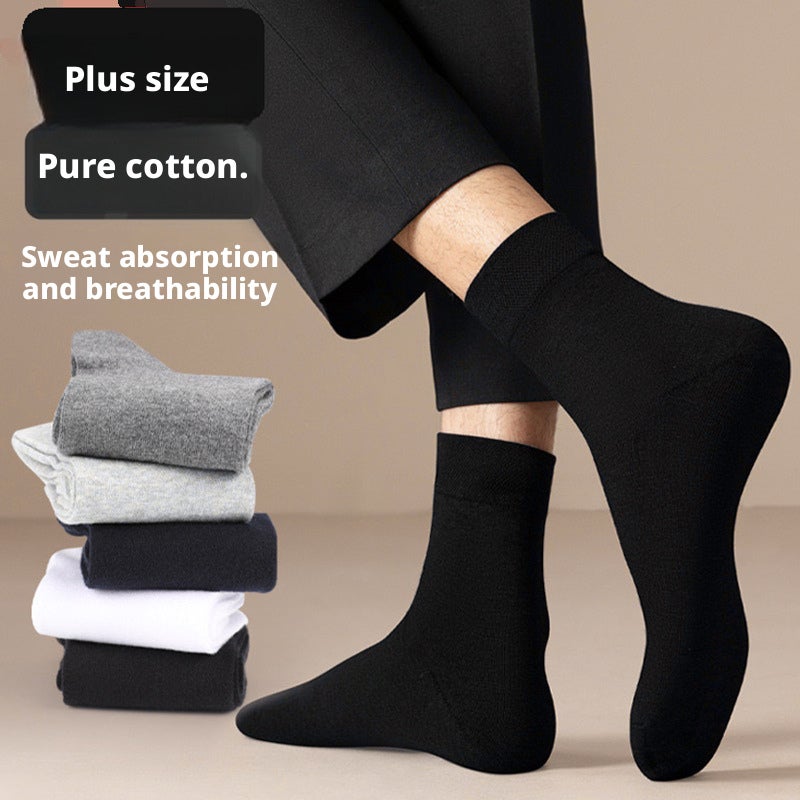 Men's Cotton Casual Mid-Calf Socks - Image 1
