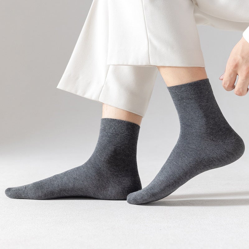 Men's Cotton Casual Mid-Calf Socks - Image 3