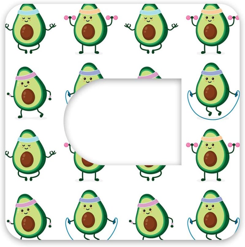 Omnipod Adhesive Patch Precut Avocado Design Adhesive Patches with Split Backing, Easy to Apply x 10 Pack