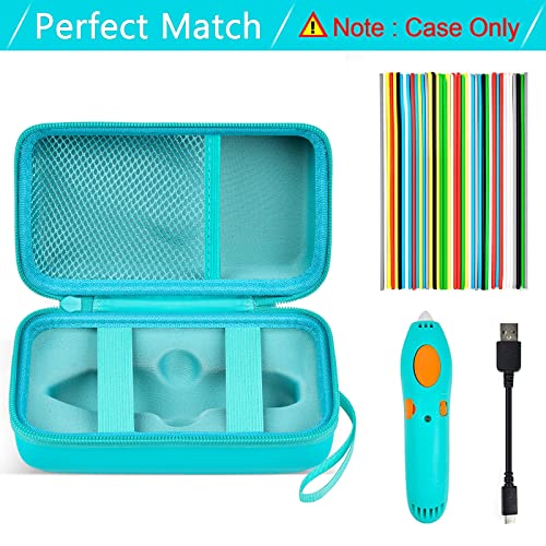 ANKHOH Case Compatible with 3Doodler Start+ Essentials (2023, 2024) for 3D Set, Storage Organizer Holder for Printing Filament Refill and USB Charger (Box Only) All Green - Image 3