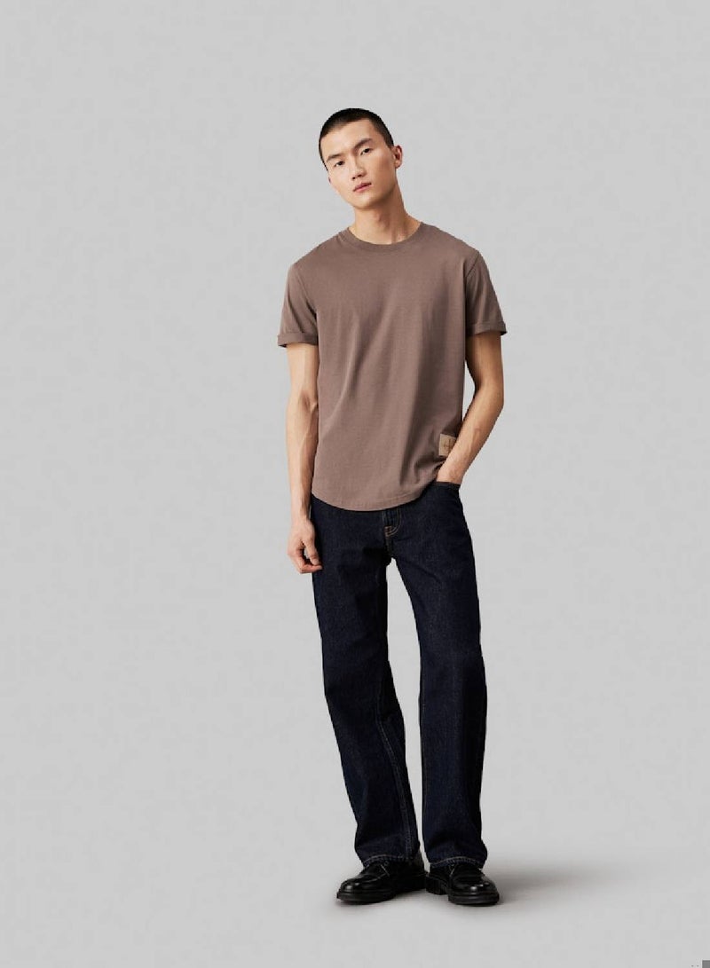 Calvin Klein Jeans Cotton Turn-Up Sleeve T-Shirt - Image 2