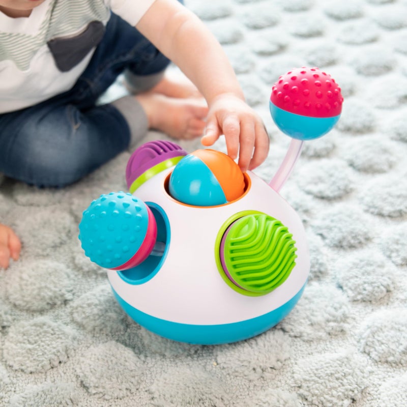Fat Brain Toys Klickity Sensory Baby Toys, 1 Year and Up, Engaging Multi-Textured Early Developmental Toddler Activities for Tactile and Visual Stimulation - Image 2