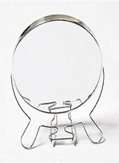 Generic Double Sided Mirror Round On Stand Steel (18cm) 