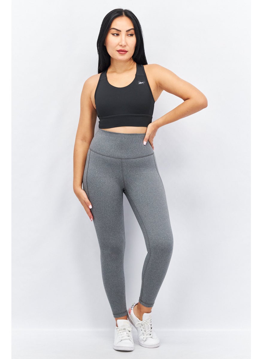 Reebok Women Sportswear Fit Brand Logo Sports Bra, Black  - Image 2