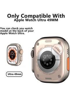 SHOPI 3 Pack Tempered Glass Screen Protector Compatible with Apple Watch Ultra 49mm  - Image 3