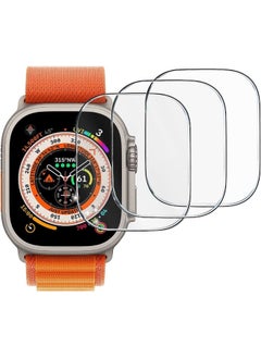 SHOPI 3 Pack Tempered Glass Screen Protector Compatible with Apple Watch Ultra 49mm  - Image 1
