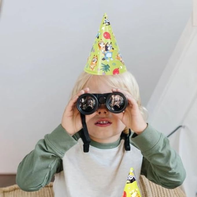 Multicolor Bluey Party Hats 8 Count | Vibrant Paper Hats with Unique Bluey Designs Perfect for Kids' Birthdays & Celebrations, One Size Fits Most - Image 3