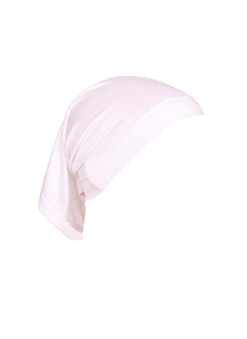 Generic Silky Cotton Beanie MSL09 Elastic Breathable Turban Cap 9# White 