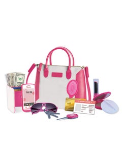 Darice Darice Play Purse for Little Girls, Toddler Purse with Accessories, Fashion Girl Toys, Toy Purse, Handbag, Toy Phone, Pretend Play Makeup, Wallet, & More, Toddler Purses 3 Year Old and Up  - Image 1