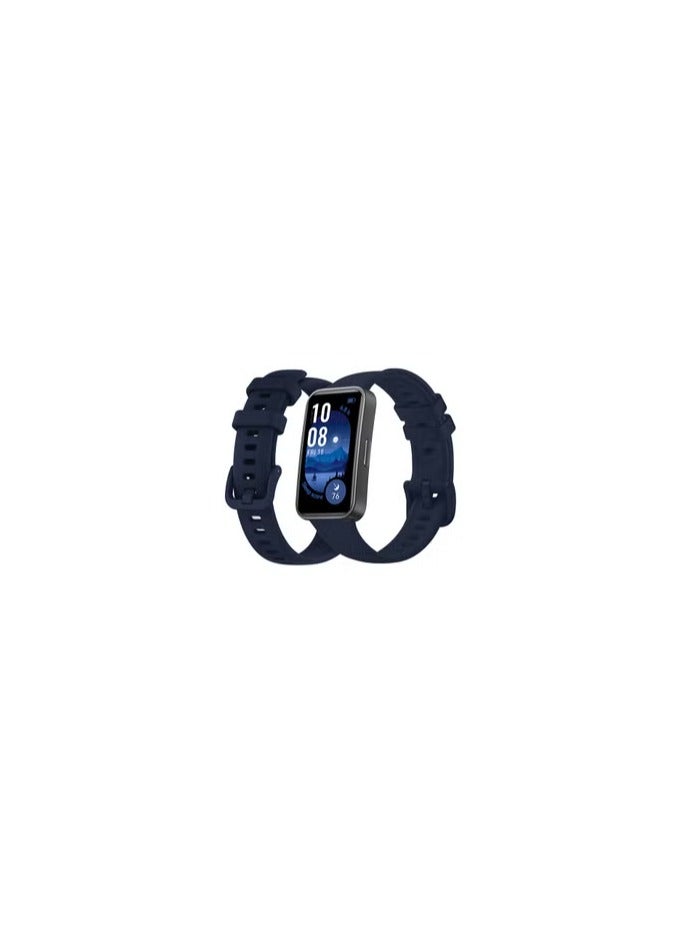 CATANES [for Huawei Band 9] Soft Silicone Wristband Replacement Band Watch Strap Sport Strap Dark Blue - Image 1