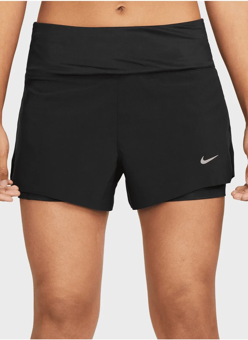 Nike Drifit Swift Mid Rise 2In1 3'' Shorts