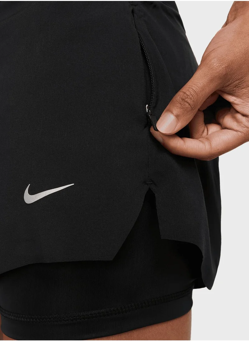 Nike Drifit Swift Mid Rise 2In1 3'' Shorts