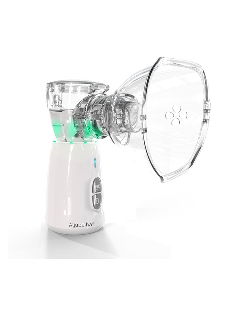 جهاز استنشاق بخار شبكي الكتروني بالموجات فوق الصوتية مع قناعين للوجه للاطفال وبطاريتين - Image 1