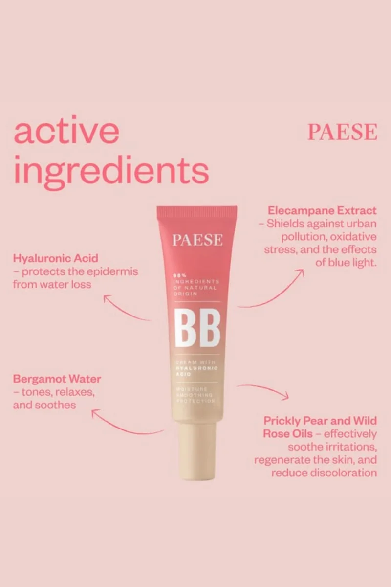 Paese  BB Cream with Hyaluronic Acid - 2,5 Nude for Women | Best Price UAE