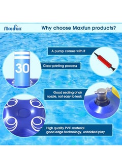 Max Fun Pool Floats Toys Games Set Floating Basketball Hoop Inflatable Cross Ring Toss Pool Game Toys For Kids Adults Swimming Pool Water Game  - Image 4