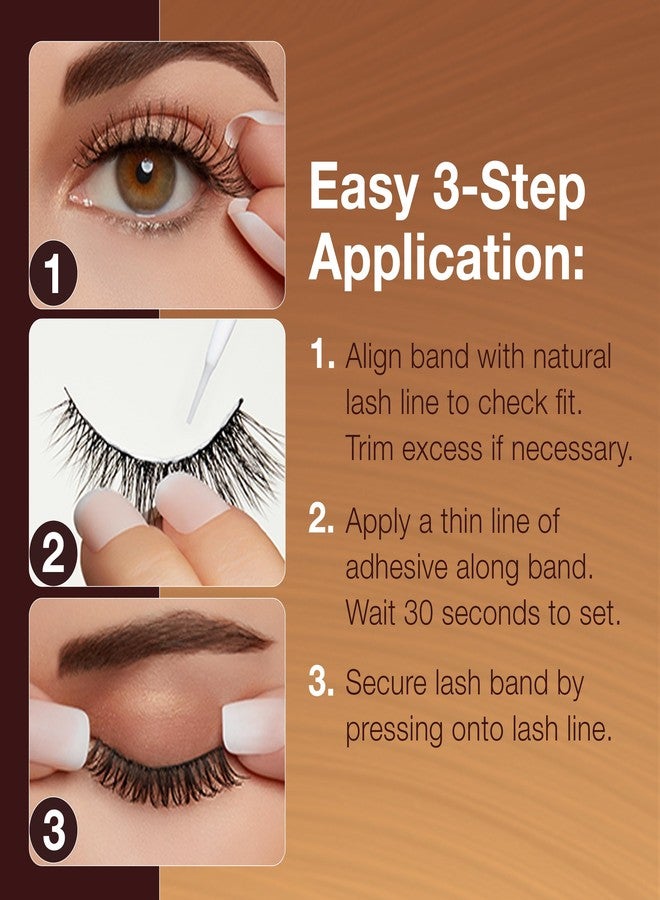 Ardell Balayage Wispies False Eyelashes - Chocolate, Ultra Thin Band for Natural, Wispy Volume, Long-Lasting, Comfortable Wear Lashes, 4-Pack - Image 5
