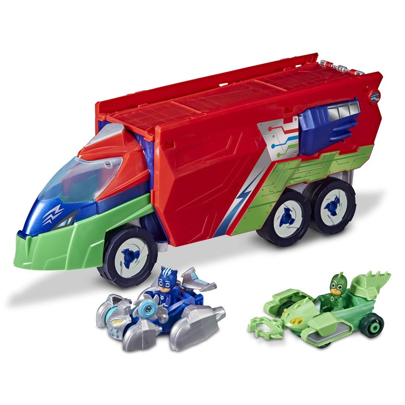 PJMASKS PJ Masks Toys PJ Launching Seeker Car Playset with Sounds, 2-in-1 Vehicle and Car Launcher, Preschool Toys for 3 Year Old Boys and Girls and Up - Image 1