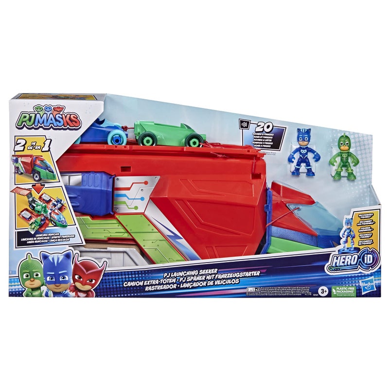 PJMASKS PJ Masks Toys PJ Launching Seeker Car Playset with Sounds, 2-in-1 Vehicle and Car Launcher, Preschool Toys for 3 Year Old Boys and Girls and Up - Image 2