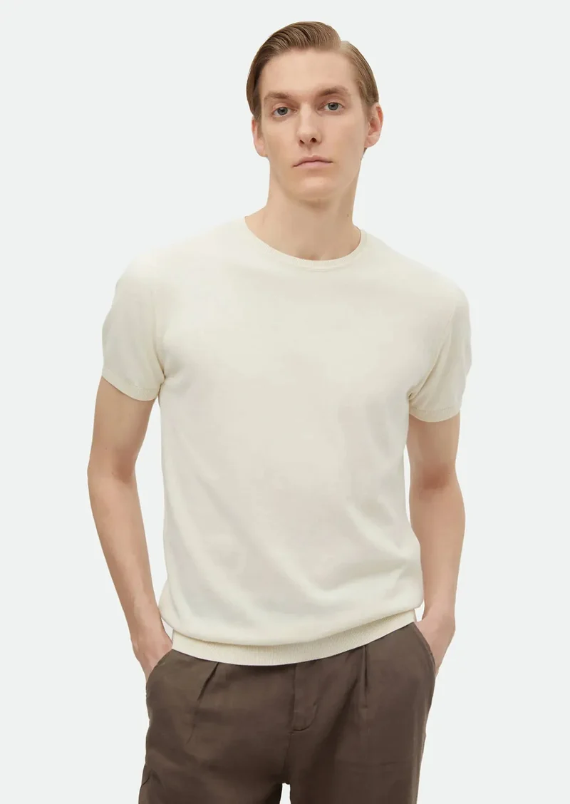 RAMSEY Ecru Knitwear