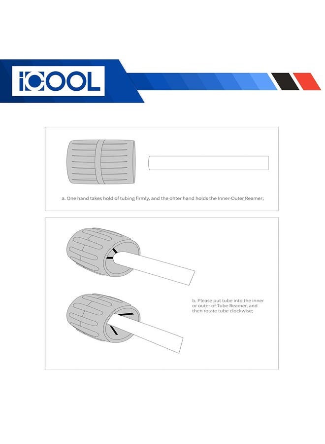 I COOL Inner-Outer Reamer for Copper PVC Pipe and soft steel Tubing,3/16 to 1-5/8inch in Diameter - Image 5