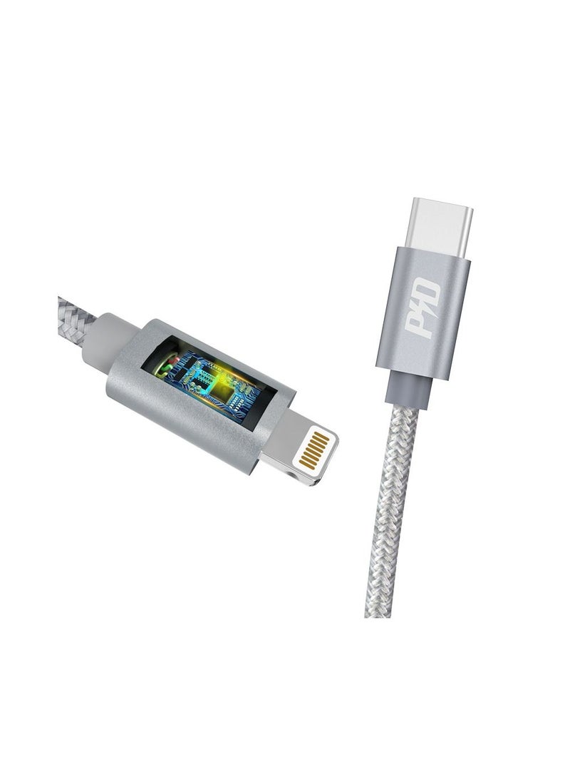 DUDAO USB C to Lightning Fast Charging Cable, 1 Meter, iPhone Type C Cable Power Delivery USB C Cable iPhone 65W Compatible with Apple Devices