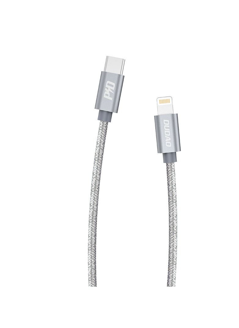 DUDAO USB C to Lightning Fast Charging Cable, 1 Meter, iPhone Type C Cable Power Delivery USB C Cable iPhone 65W Compatible with Apple Devices