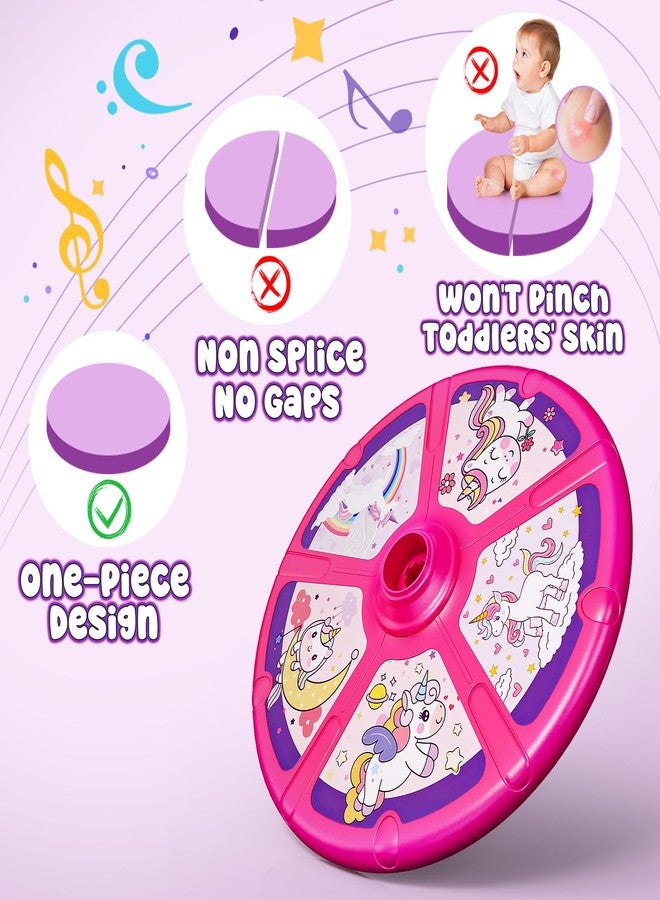 Flooyes Unicorn Sit and Spin Toys for Toddlers Girls 2 Years Old, Christmas Birthday Gifts for 1 2 3 4, with LED and Music, 360° Spin - Image 4