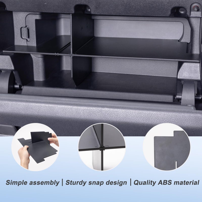 JKCOVER Glove Box Organizer Compatible with 2024 2025 2026 Toyota Tacoma(4th Gen Tacoma) Glove Box Compartment Insert Storage Divider Accessories (Patent Design - Image 4
