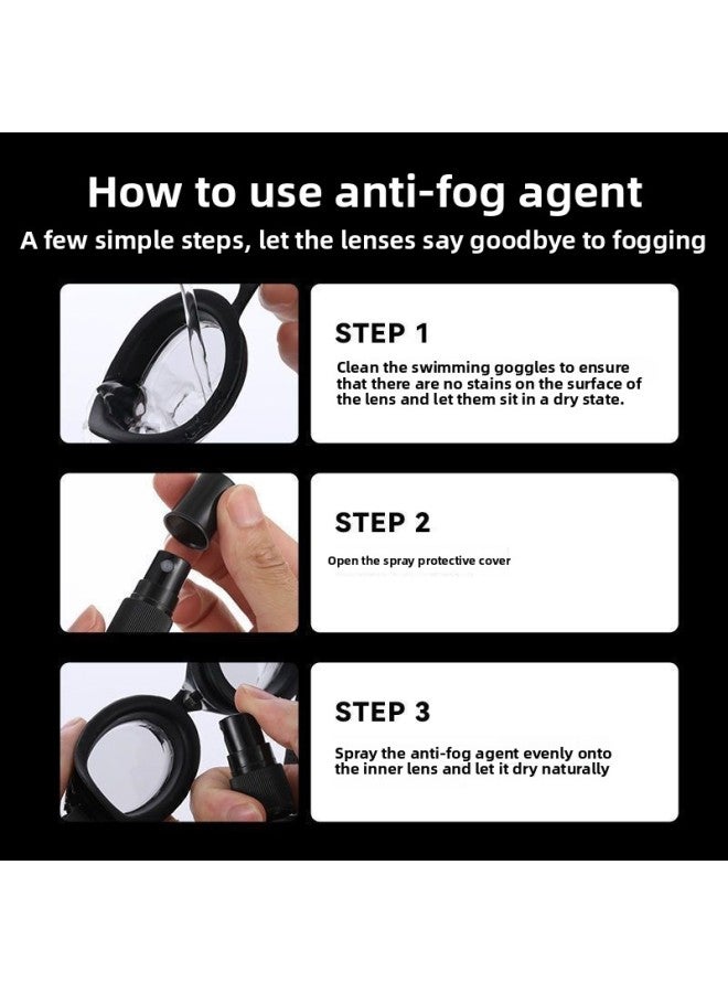 Myopia Swimming Goggles Anti-fog Agent Special Swimming Goggles Anti-fog Spray Long-lasting Spray Anti-fogging Liquid Defogging Agent-Color:[same Third Generation Anti-fog Agent For Athletes] - Anti-fog Agent For Swimming Goggles [20ml Spray Type] * 3 Bottles