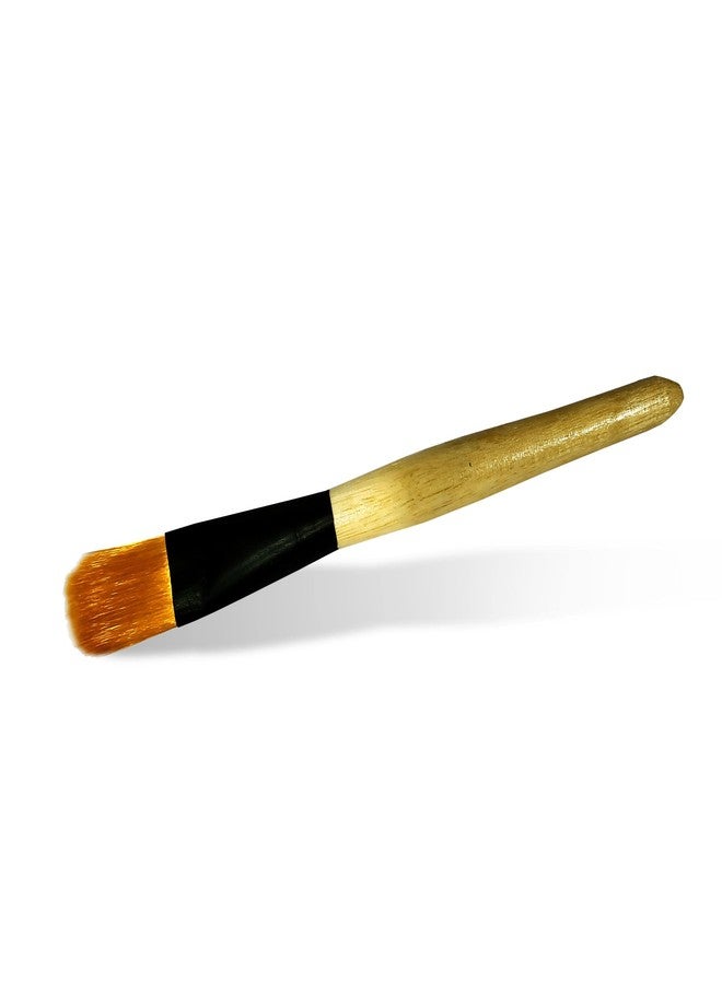 Utkarsh Facial Mask, Face Pack, Cosmetic Application Big Size Wooden Handle Soft Brush - Image 1