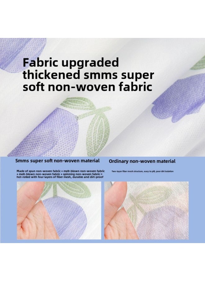Generic Disposable Four-piece Hotel Printed Bed Sheet Travel Train Sleeper Dirty Duvet Cover Portable Double Travel Suit-Color:Disposable Four-piece Set-purple (purple Packaging)-Specifications:Pillowcase: 50*85cm X2 Bed Sheets: 220*240cm X1 Quilt Cover: 220*240cm X1  - Image 4