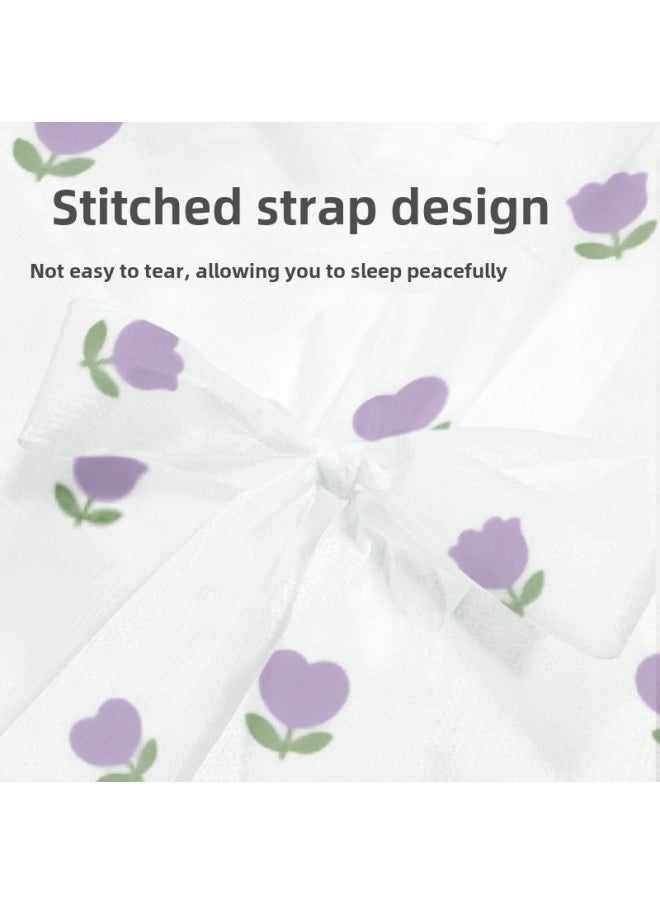 Generic Disposable Four-piece Hotel Printed Bed Sheet Travel Train Sleeper Dirty Duvet Cover Portable Double Travel Suit-Color:Disposable Four-piece Set-purple (purple Packaging)-Specifications:Pillowcase: 50*85cm X2 Bed Sheets: 220*240cm X1 Quilt Cover: 220*240cm X1  - Image 5