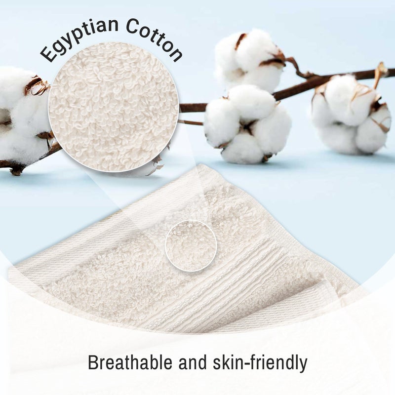 سوبيريور مناشف مناشف من المناشف المصرية المتفوقة من 6 قطع مناشف الحمام مناشف لحمام شقة Airbnb ضيف الحمام مناشف حمام يدوي - Image 3