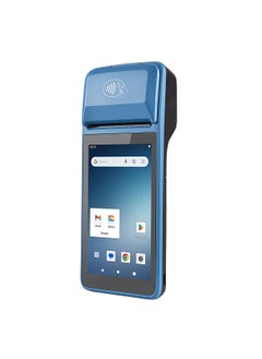 Handheld Android 11 POS Receipt Printer PDA Terminal Support 1D 2D Barcode Scanning and NFC Card Reading 4G WiFi BT Communication with 5.0 Inch Touchscreen 58mm Width Thermal Label Printing