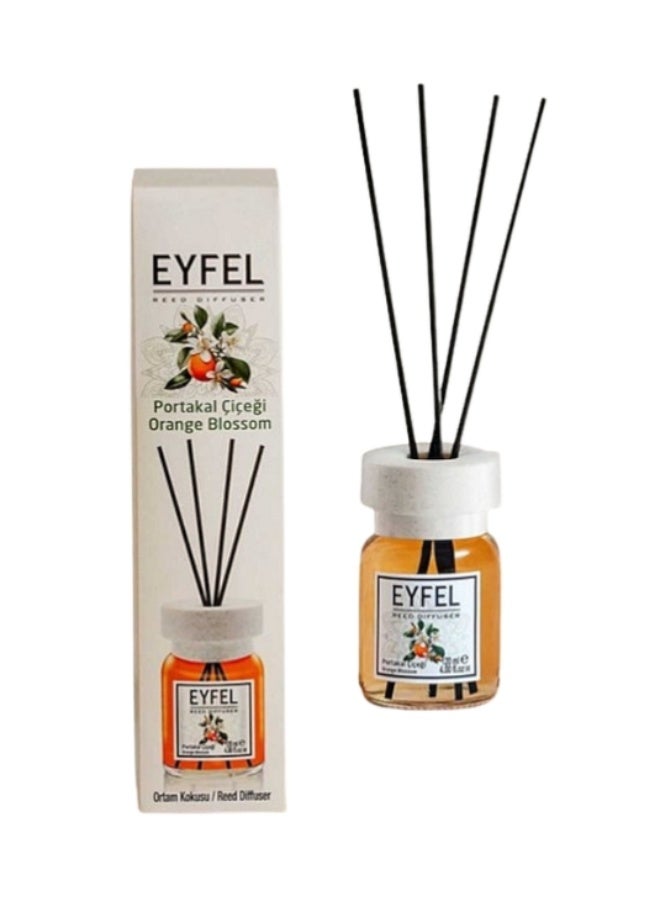 EYFEL Eyfel Orange Blossom Reed Diffuser – 120ml Liquid Home Fragrance with Natural Sticks | Long-Lasting Floral Scent - Image 1
