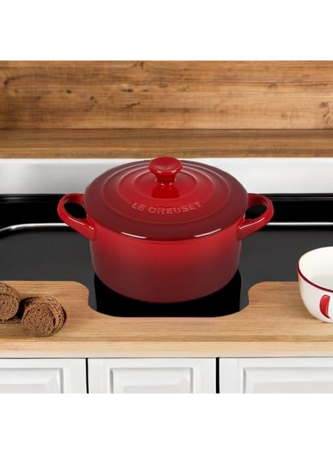 Le Creuset Le Creuset Stoneware Mini Round Cocotte, 14 oz., Cerise - Image 5