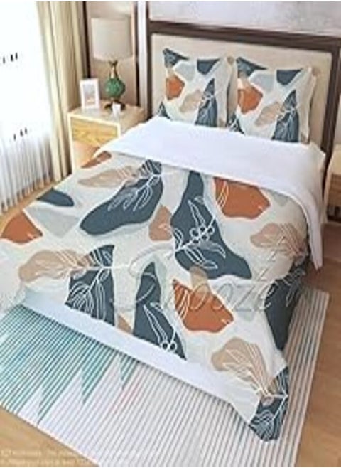 Fitted Bed Sheet Set 2 Pcs 100 * 200 Cm (Ash Design)