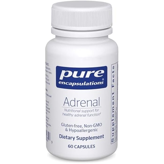 Pure Encapsulations Adrenal Cortex Supplement – Supplement to Support Cortisol Health, Energy Levels, Stress Moderation, and Gland Function – with Bovine Whole Adrenal & Cortex – 60 Capsules* - Image 1