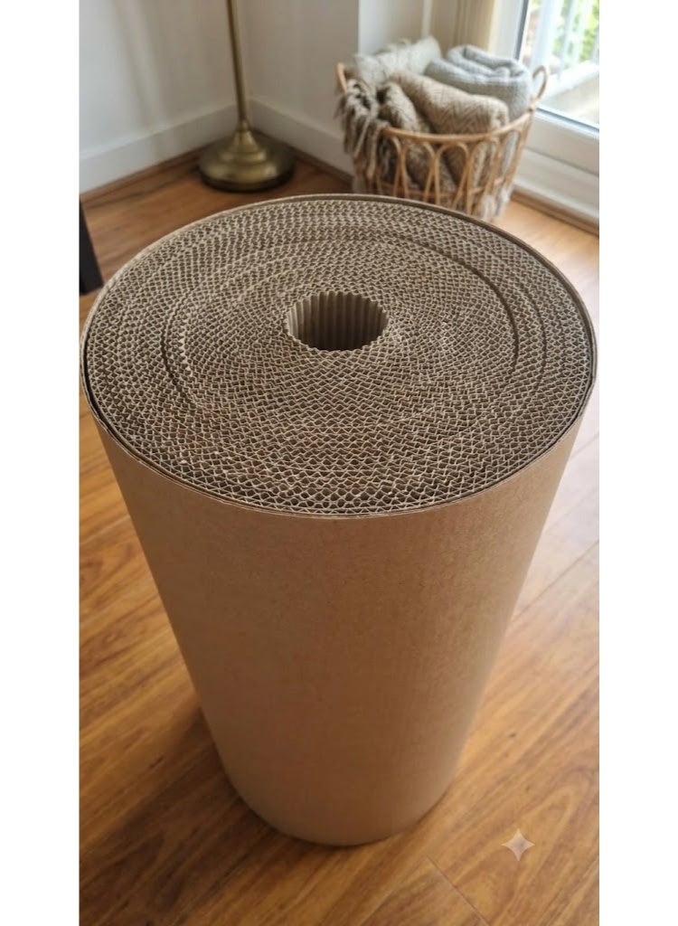 Houzi Corrugated Cardboard Roll, 130 cm Width, 8 kg, Brown, 2mm Thick for Packing & Shipping - Image 3
