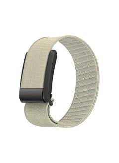 Nylon Sport Loop Wristband Compatible with Whoop Bands 4.0 for Men Women with Bumper Case, Soft Adjustable Breathable Replacement Nylon Straps- Beige