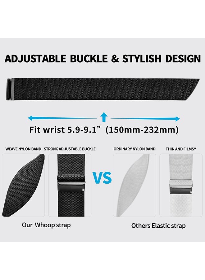 O Ozone - Nylon Sport Loop Wristband Compatible with Whoop Bands 4.0 for Men Women with Bumper Case, Soft Adjustable Breathable Replacement Nylon Straps- Beige - Image 1
