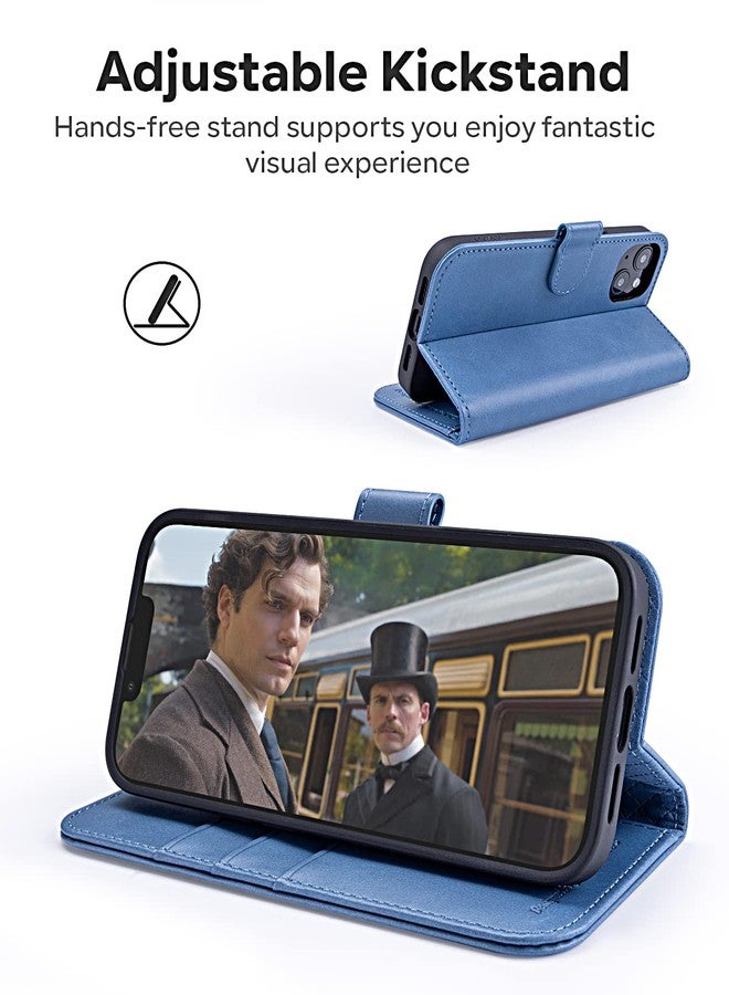OCASE for iPhone 14 Case, Premium PU Leather iPhone 14 5G Wallet Case Flip Phone Cover with[RFID Blocking][Card Holder][TPU Inner Shell] for the 6.1 Inch 2022 5G,Light Blue - Image 4