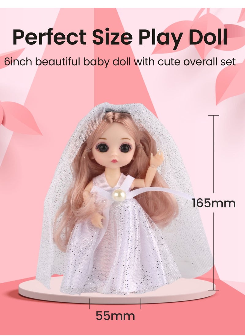 BLUE OCEAN Baby Doll in White Princess Dress  - Image 5