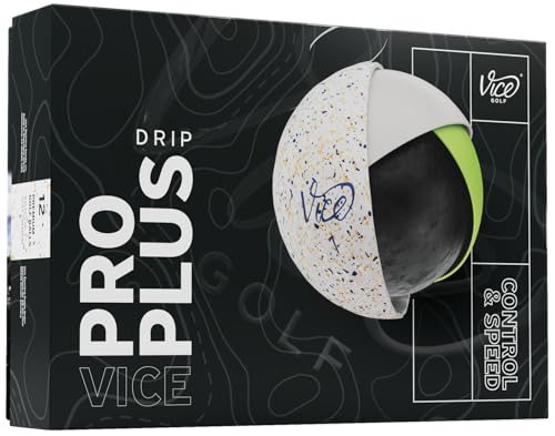Vice Pro Plus Golf Balls 2025 Model NavyOrange Drip
