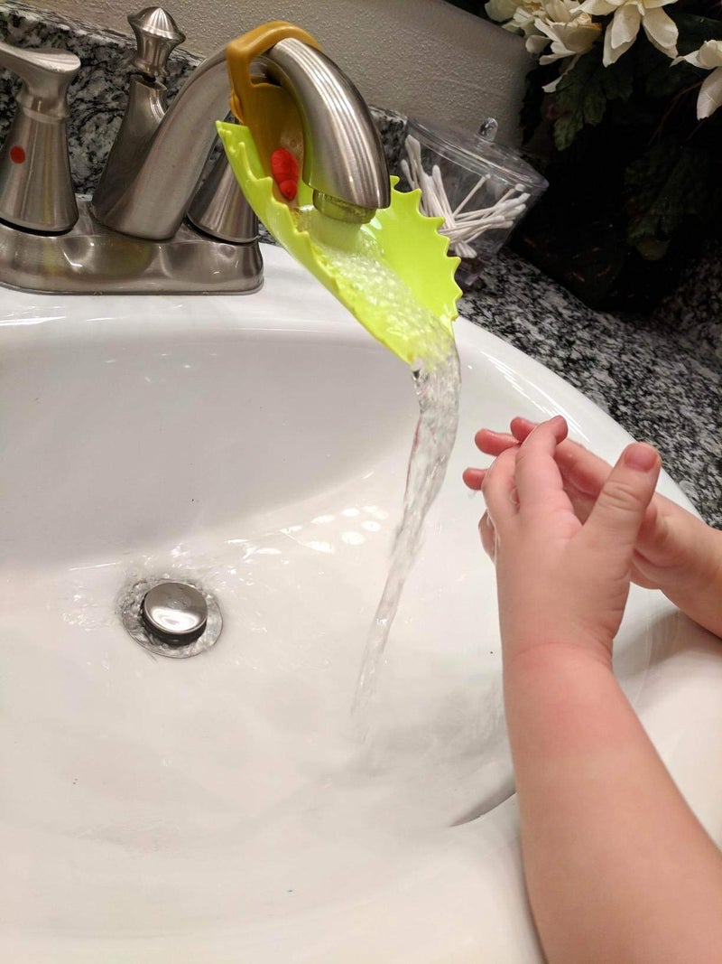 Honbay 2PCS Leaf Faucet Extender Sink Handle Extender Safe and Fun Hand-Washing Solution for Children - Image 5